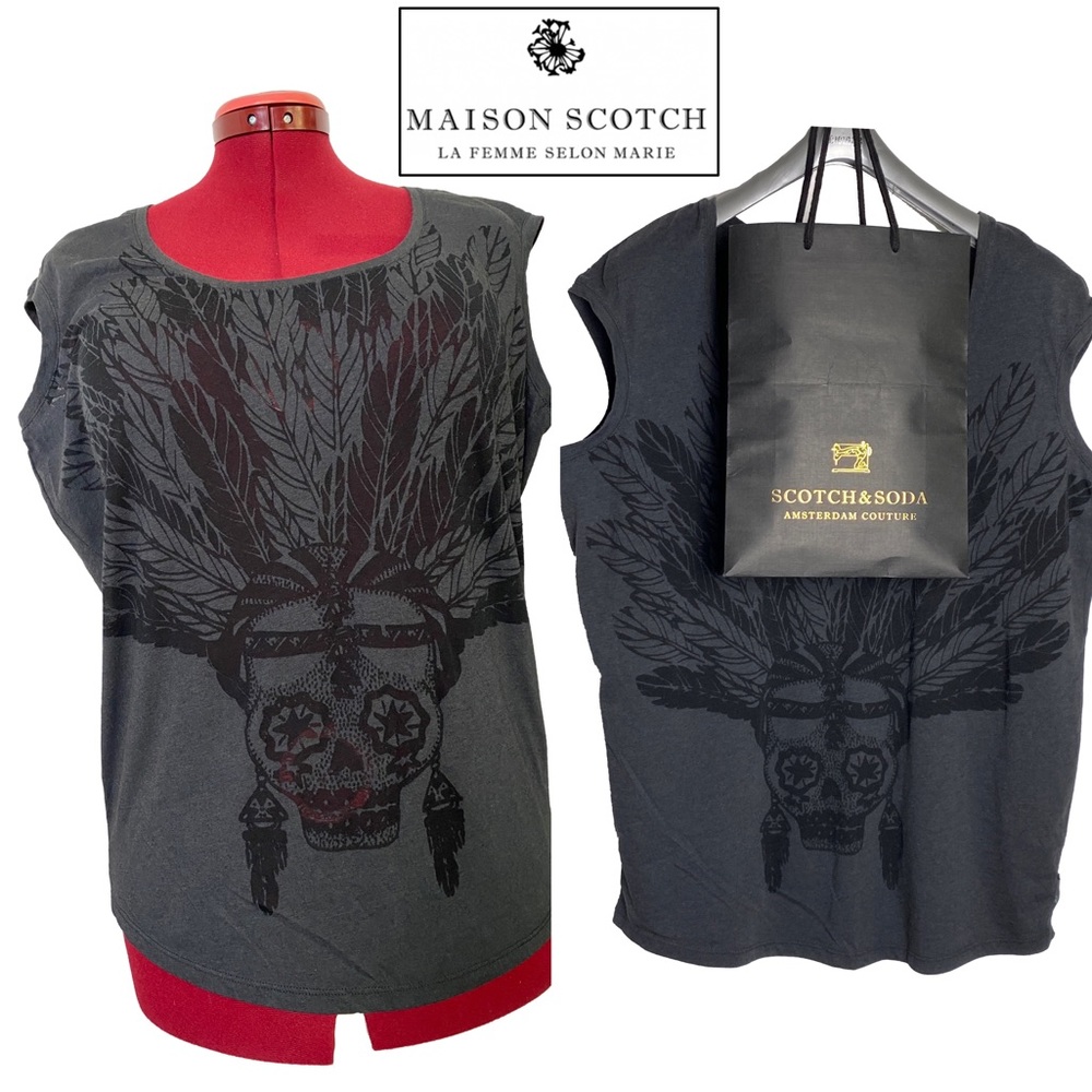 MaisonScotch T-shirt Knit Skull